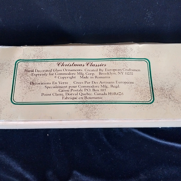 VTG Christmas Classics Red & Gold Tree Topper Mercury Glass - Picture 9 of 10